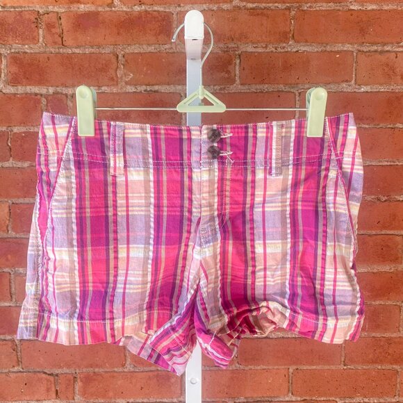pink plaid shorts - Picture 1 of 11